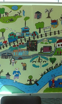 Library's turning 50 - 2017 Reading area - mural