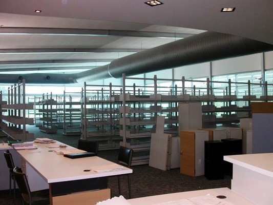 Library's turning 50 - shelving install