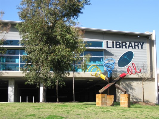 Library's turning 50 - facing Guildford Road