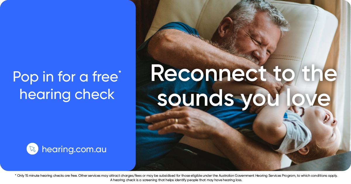 Hearing Australia is offering free* hearing checks @ the Library
