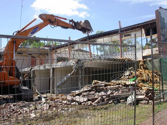 Library's turning 50 - Demolition of the old Library