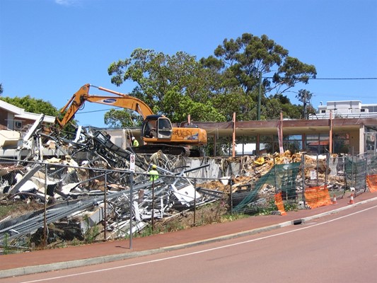 Library's turning 50 - Demolition of the old Library