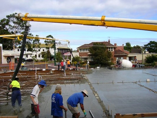 Library's turning 50 - pouring of concrete to Library