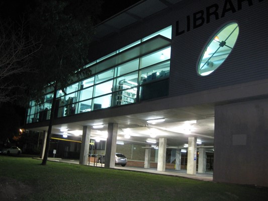Library's turning 50 - Library  after dark
