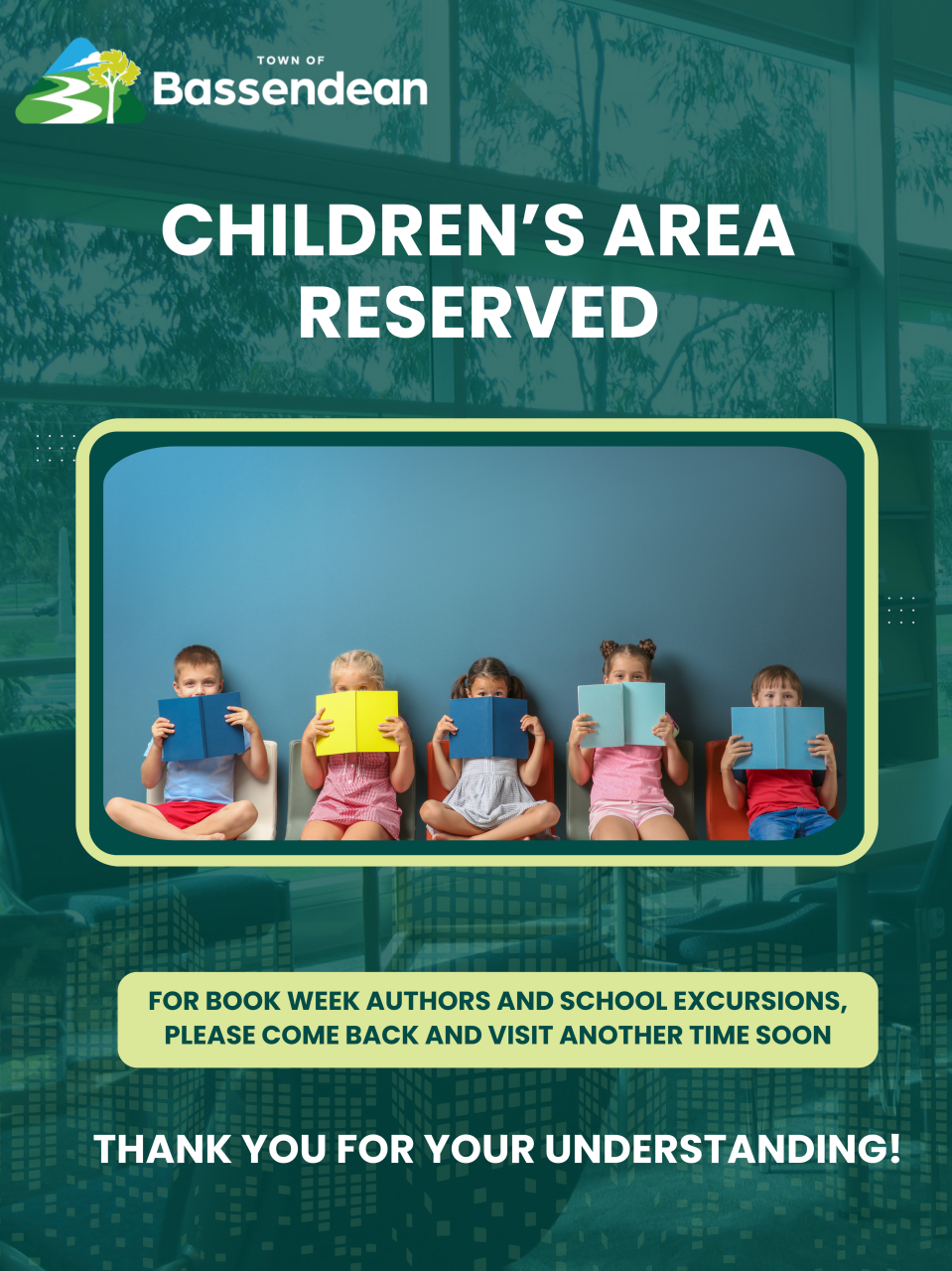 Children's Area Closed on 13/08/25, 19/08/25 and 21/08/25
