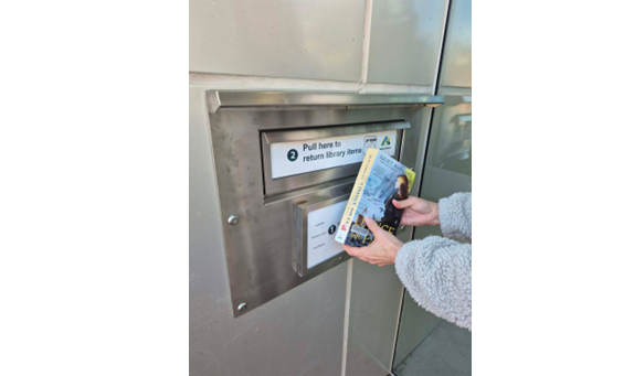 Returning library items after hours? No worries! 📚✨