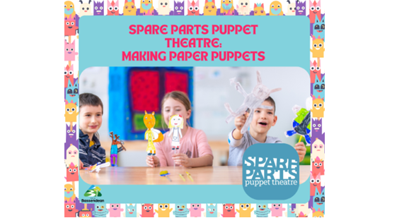 Spare Parts Puppet Theatre - Making paper puppets in the September School