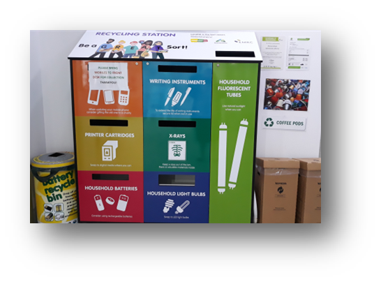 New Recycling Station in the Library foyer
