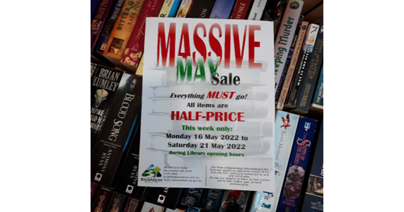 Massive May Book Sale - HALF-PRICE!!